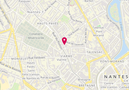 Plan de Comme Je m'Imagine - Institut de Beauté, Quartier Viarme Talensac
6 Rue des Hauts Pavés, 44000 Nantes