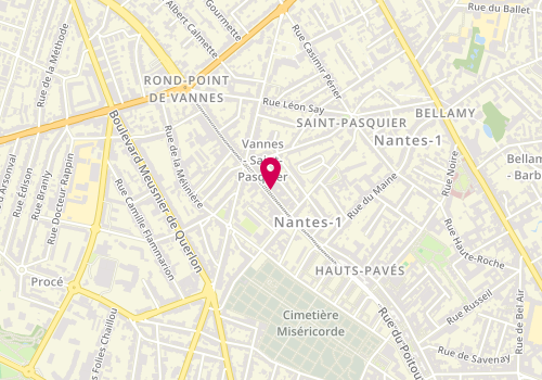 Plan de FAURE Camille, 84 Rue Hauts Pavés, 44000 Nantes