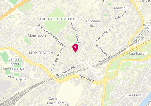 Plan de Institut Bien Etre et Sourire, 10 Avenue de Montrapon, 25000 Besançon