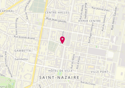 Plan de FLEUR DE CHINE, massage Saint Nazaire, et des Arts
32 Bis Rue de la Paix, 44600 Saint-Nazaire