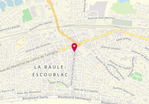 Plan de 50 Nuances de Beaute, 136 Avenue du General de Gaulle, 44500 La Baule-Escoublac