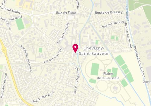 Plan de Centre de Beaute Aloes, 2 Rue des Clématites, 21800 Chevigny-Saint-Sauveur