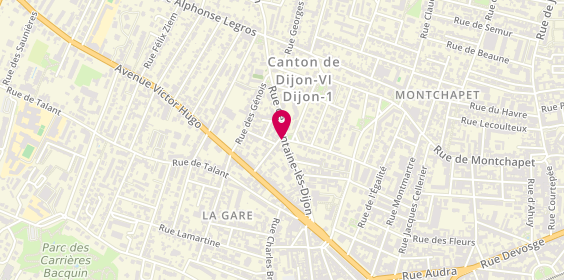 Plan de Fontaine des Sens, 29 Rue de Font Les Dijon, 21000 Dijon