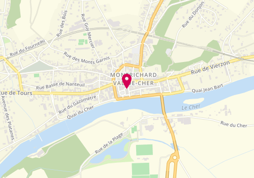 Plan de L'Atelier de Lily, 8 Rue de Penthièvre, 41400 Montrichard-Val-de-Cher