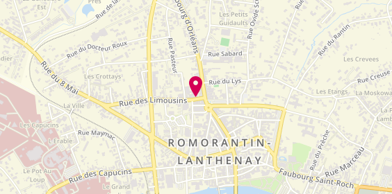 Plan de Alexandra Esthétique, 8 Rue du Tour de la Halle, 41200 Romorantin-Lanthenay