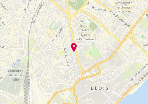 Plan de Gregory-Massage-Bien-Etre, 68 Rue du Bourg 9, 41000 Blois