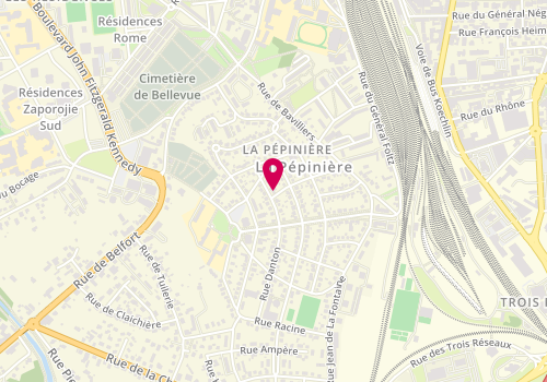 Plan de L'Hirondelle et Moi, 14 Rue Blaise Pascal, 90000 Belfort