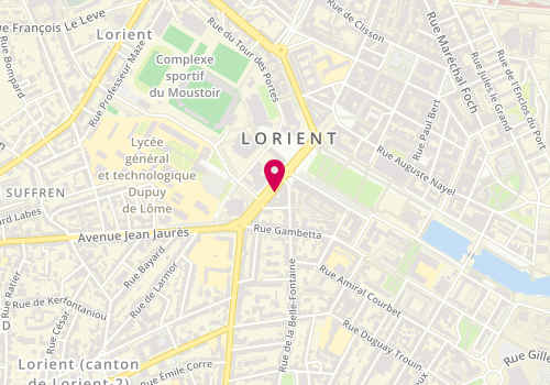 Plan de Instant Douceur, 6 avenue Anatole France, 56100 Lorient