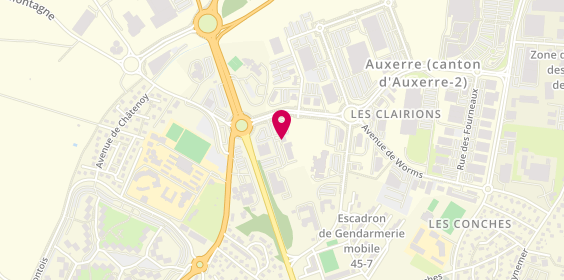 Plan de Le Prieuré des Sources, Zone des Clairions
Rue Louise Weiss, 89000 Auxerre