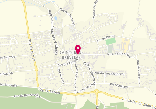 Plan de Auré'sens, 4 Rue Saint-Armel, 56660 Saint-Jean-Brévelay