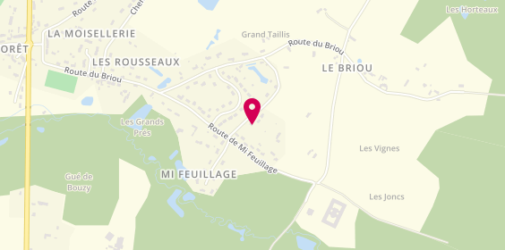 Plan de Arragain-MOURGUES Chantal, 29 chemin du Marchais Corpereau, 45460 Bouzy-la-Forêt