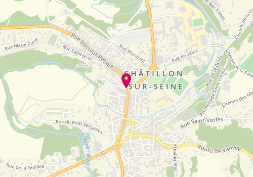 Plan de L'Instant Beauté, 2 Rue Marechal de Lattre de Tassigny, 21400 Châtillon-sur-Seine