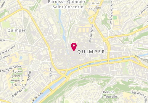 Plan de Centre de Beaute Yves Rocher, 37 Rue Kéréon, 29000 Quimper
