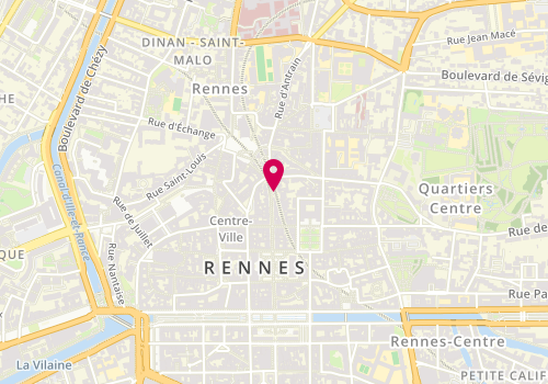 Plan de Centre de Beaute Yves Rocher, 16 Rue le Bastard, 35000 Rennes