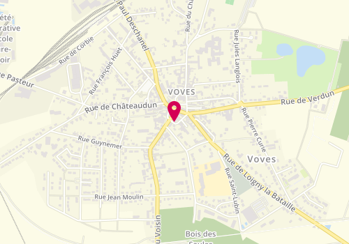 Plan de Institut Ms Beauté, Voves 4 Rue Claies, 28150 Les Villages-Vovéens