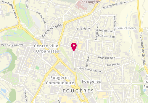 Plan de Institut Sophie - Institut de beauté, 42 Rue des Feuteries, 35300 Fougères