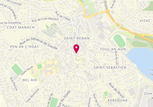 Plan de Be Organik, 1 Ter Rue General de Gaulle, 29290 Saint-Renan