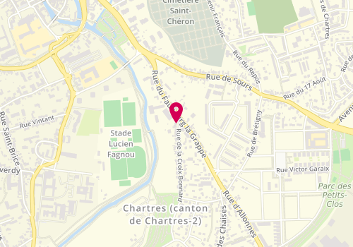 Plan de Chemin de l'éveil, 2 Ter Rue de la Croix Bonnard, 28000 Chartres