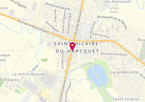 Plan de Armony Beauté, 43 Rue Waldeck Rousseau, 50600 Saint-Hilaire-du-Harcouët