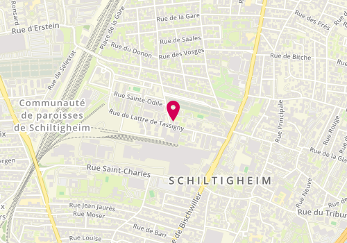Plan de Institut Hesykia, 26 Rue de Lattre de Tassigny, 67300 Schiltigheim