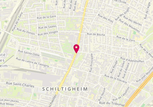 Plan de Institut Emeraude, 138 Bis Route de Bischwiller, 67300 Schiltigheim