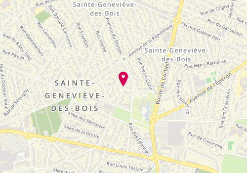 Plan de Amecyl'beaute, 33 Avenue du Régiment Normandie Niemen, 91700 Sainte-Geneviève-des-Bois