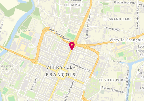Plan de Mary Cohr, 46 grande Rue de Vaux, 51300 Vitry-le-François