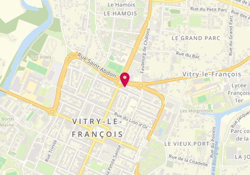Plan de Coté Beauté, 4 Rue des Fossés, 51300 Vitry-le-François