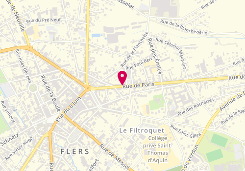 Plan de Institut Véronique, 43 Rue de Paris, 61100 Flers