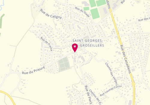 Plan de Institut Groseilles, 2 Rue de Flers, 61100 Saint-Georges-des-Groseillers