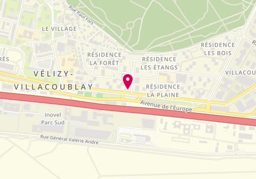 Plan de Gingko Institut de Beaute, Guinot
31 place Louvois, 78140 Vélizy-Villacoublay