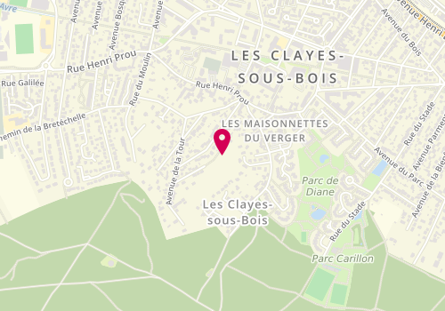 Plan de A la Source de Beauté, 3 Avenue du Général Leclerc, 78340 Les Clayes-sous-Bois