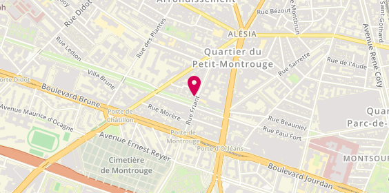 Plan de Ô Soleíl, 24 Rue Friant, 75014 Paris
