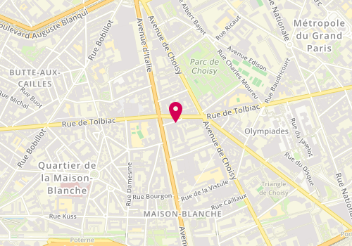 Plan de Camy, 8 Rue de la Maison Blanche, 75013 Paris