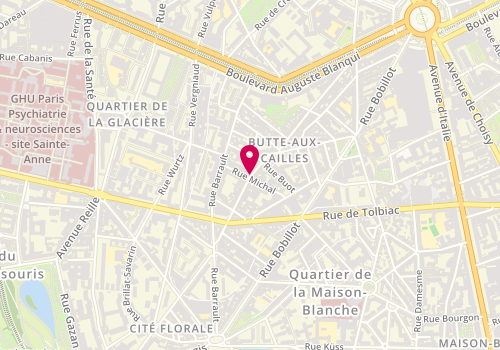 Plan de COTTEN Cécile, 8 Rue Espérance, 75013 Paris