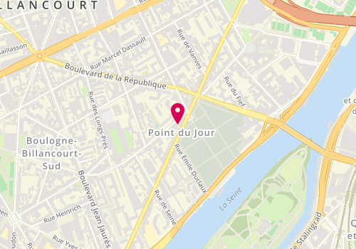 Plan de Chi-va Thaï, 73 Rue du Point du Jour, 92100 Boulogne-Billancourt