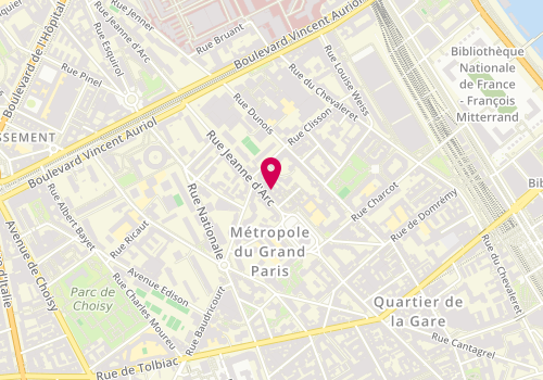 Plan de Body'minute, Nail'minute, 50 Rue Jeanne d'Arc, 75013 Paris