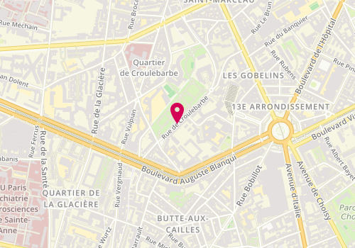 Plan de Cecile Dumas, 57 Bis Rue Croulebarbe Hall 8, 75013 Paris