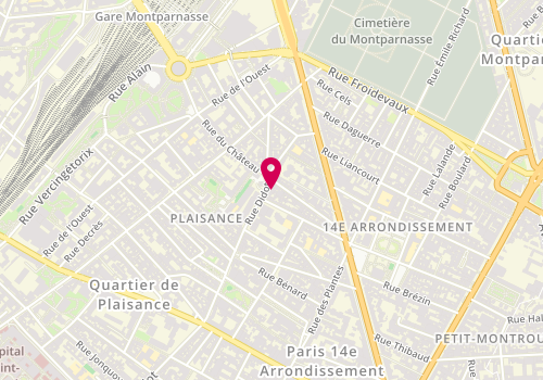 Plan de NiNi Beauté, 3 Rue Didot, 75014 Paris