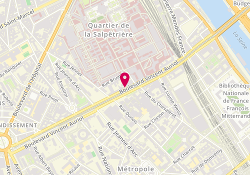 Plan de Tonpo Thaï Spa, 66 Boulevard Vincent Auriol, 75013 Paris