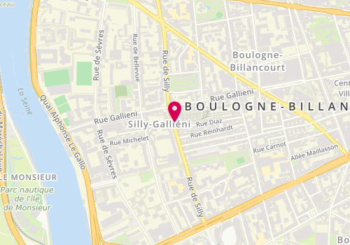 Plan de Guinot, 103 Rue Silly, 92100 Boulogne-Billancourt