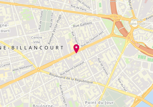 Plan de Flore Institut, 63 avenue Edouard Vaillant, 92100 Boulogne-Billancourt
