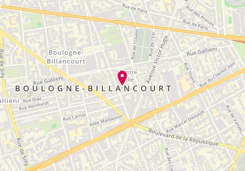 Plan de Colorforever, 151 Boulevard Jean Jaurès, 92100 Boulogne-Billancourt