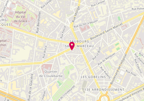 Plan de Institut Marie Pauline, 9 Boulevard Arago, 75013 Paris
