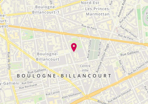 Plan de Asia Li Spa, 103 Boulevard Jean Jaurès, 92100 Boulogne-Billancourt