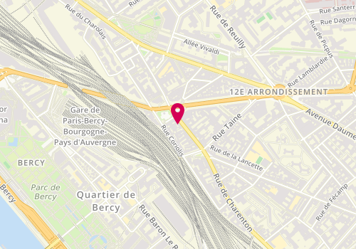 Plan de Centre de Beaute Yves Rocher, 242 Rue de Charenton, 75012 Paris