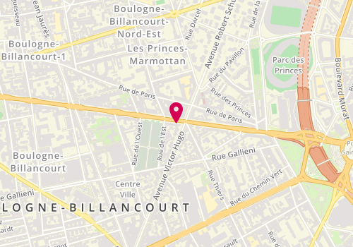 Plan de Maison de Beaute Carita, 39 Route de la Reine, 92100 Boulogne-Billancourt