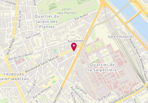 Plan de Cocoonin' Paris, 7 Boulevard Saint-Marcel, 75013 Paris