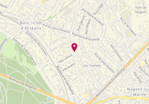Plan de Abjm, 75 Rue de Joinville, 94120 Fontenay-sous-Bois