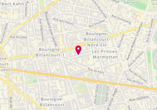 Plan de Albe, 16 Rue Louis Pasteur, 92100 Boulogne-Billancourt